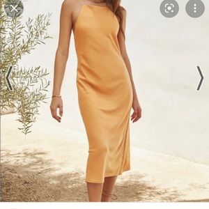 VICI Satin Midi Dress